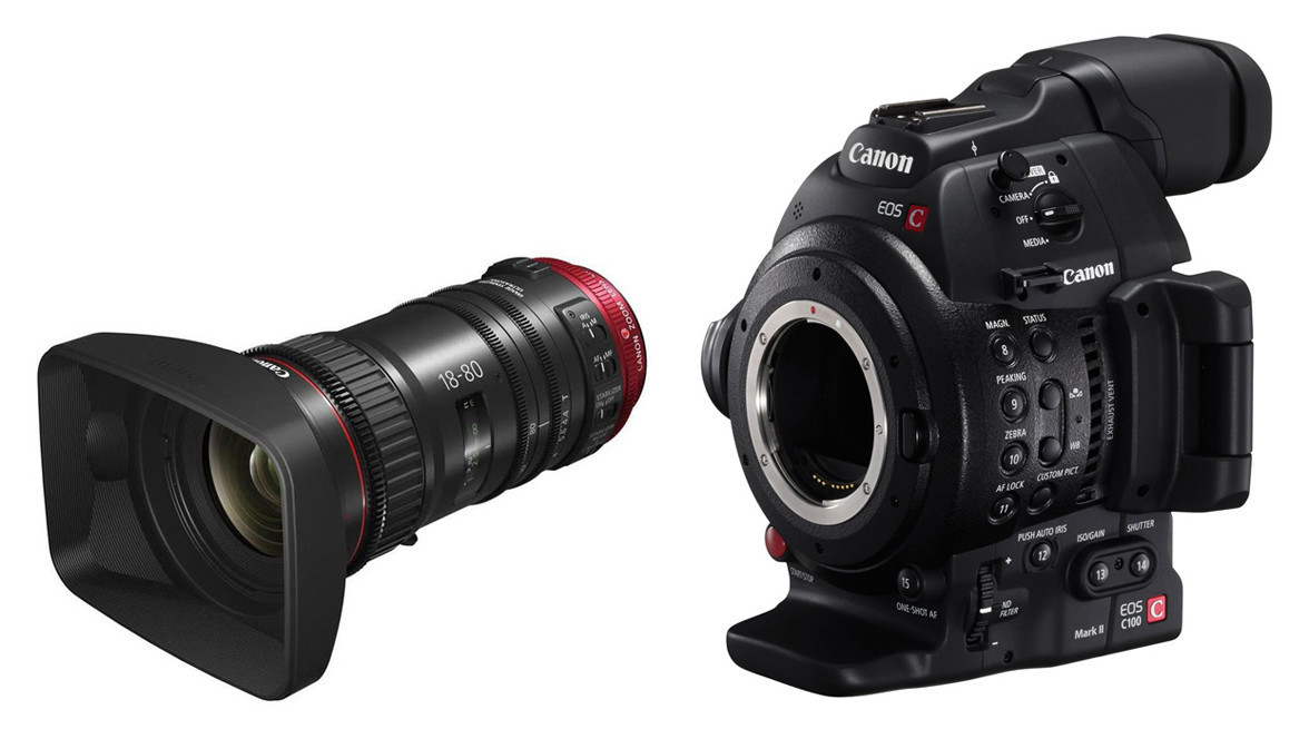 Canon Cinema EOS C100 MK II Camera and 18-80mm T4.4 ...